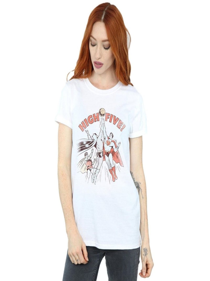 DC Comics - T-shirt JUSTICE LEAGUE Blanc - Kiabi