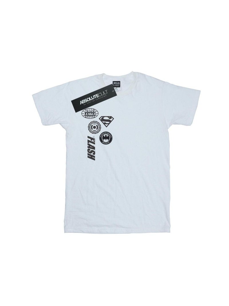 DC Comics - T-shirt JUSTICE LEAGUE Blanc - Kiabi