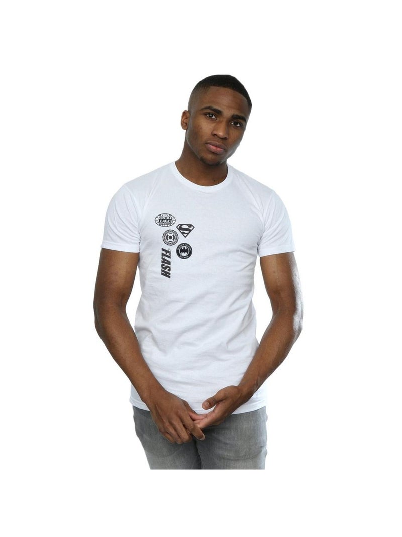 DC Comics - T-shirt JUSTICE LEAGUE Blanc - Kiabi