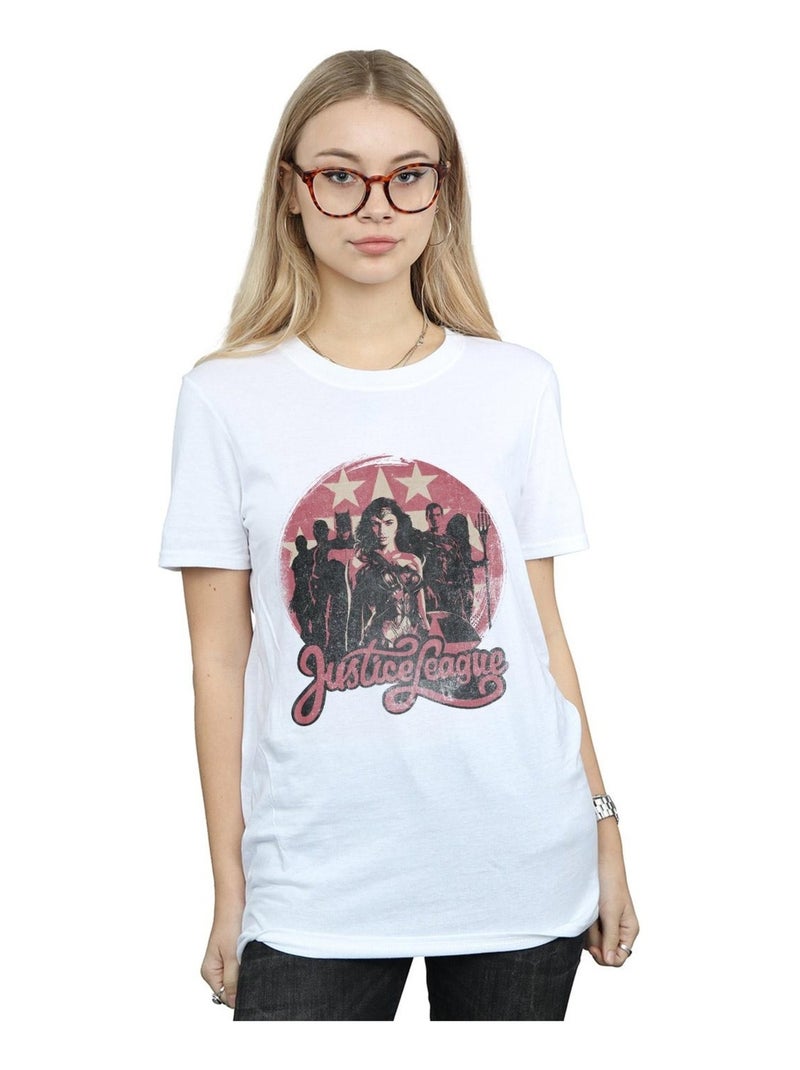 DC Comics - T-shirt JUSTICE LEAGUE Blanc - Kiabi