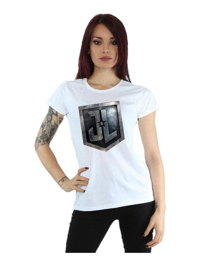 DC Comics - T-shirt JUSTICE LEAGUE Blanc - Kiabi