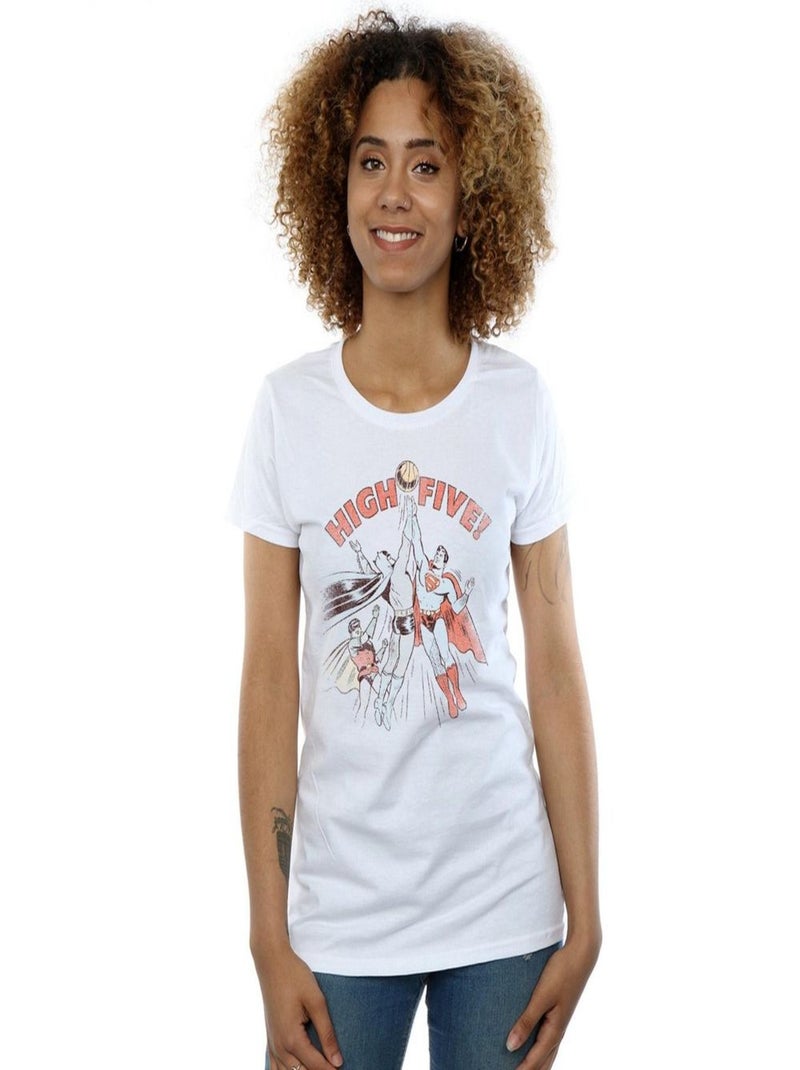 DC Comics - T-shirt JUSTICE LEAGUE Blanc - Kiabi