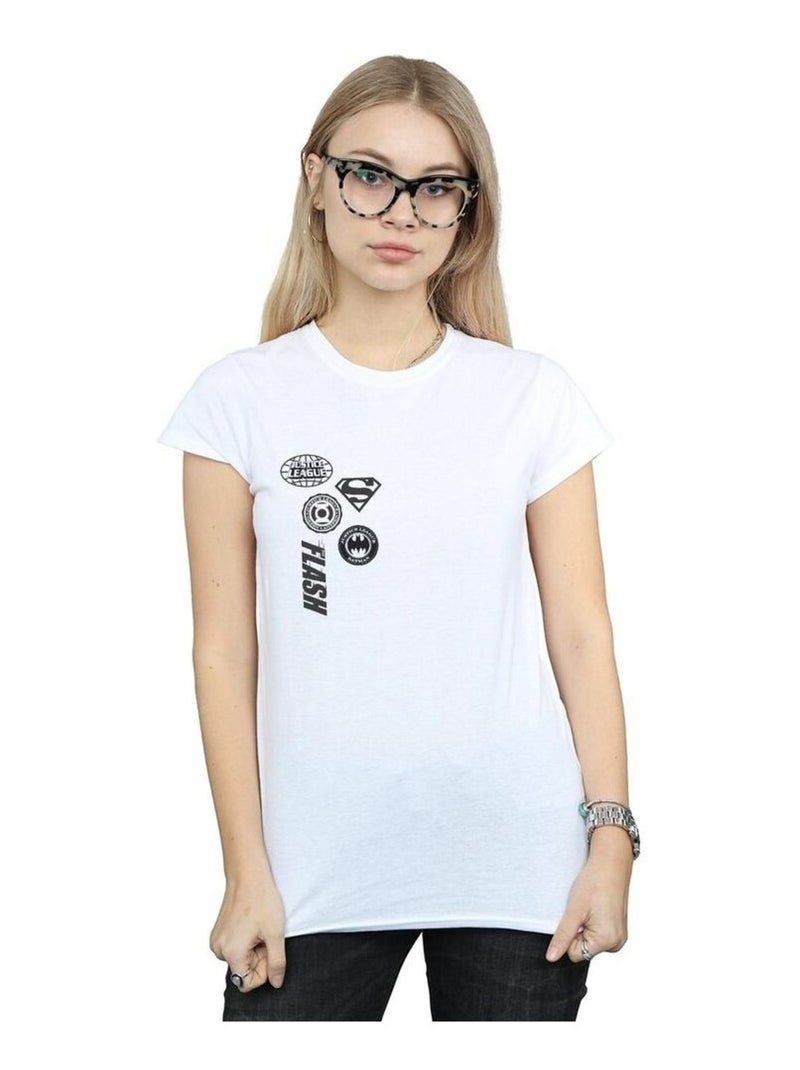 DC Comics - T-shirt JUSTICE LEAGUE Blanc - Kiabi