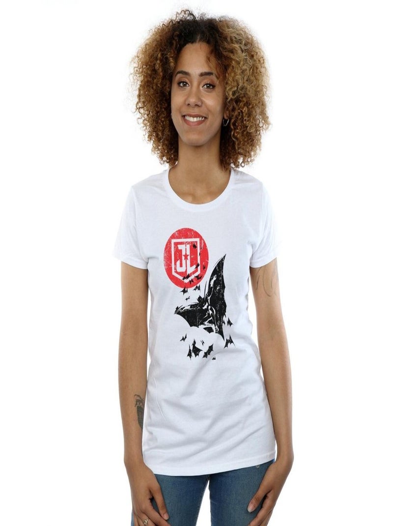 DC Comics - T-shirt JUSTICE LEAGUE Blanc - Kiabi