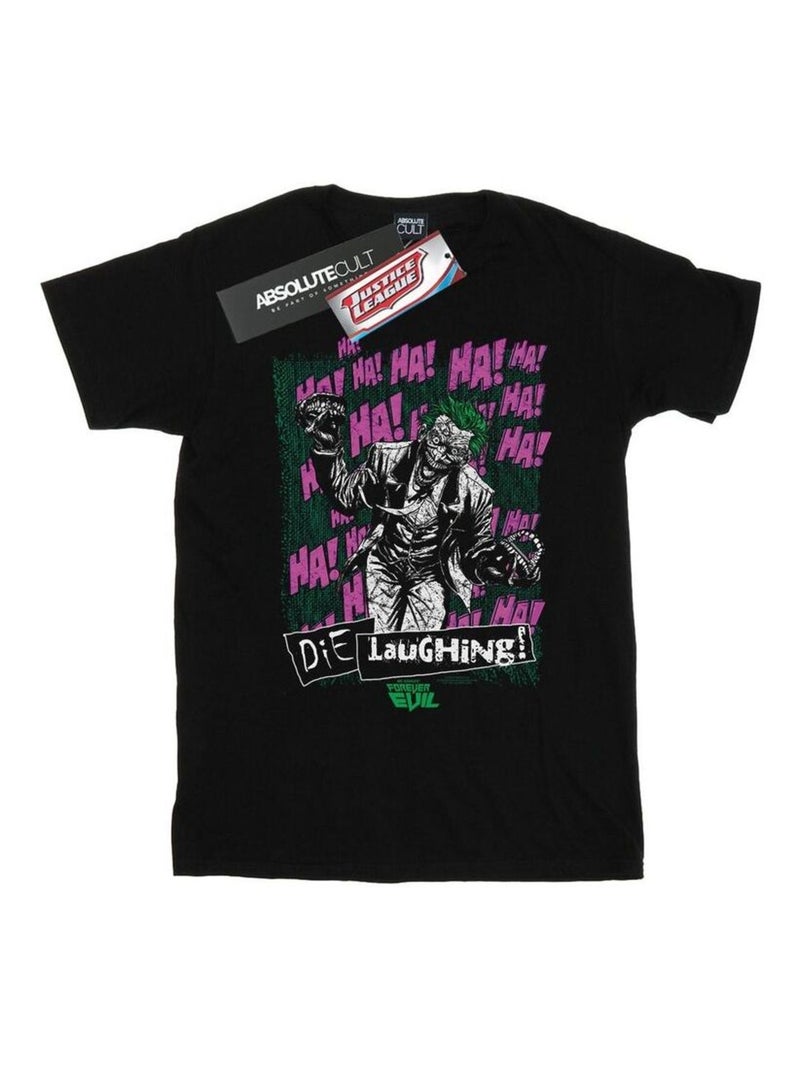 DC Comics - T-shirt JUSTICE LEAGUE DIE LAUGHING Noir - Kiabi
