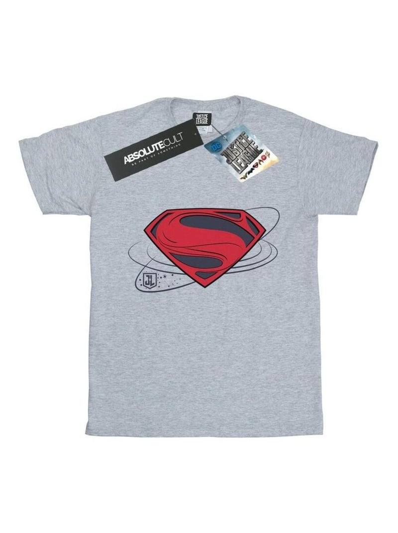 DC Comics - T-shirt JUSTICE LEAGUE Gris chiné - Kiabi