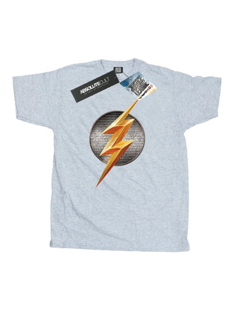 DC Comics - T-shirt JUSTICE LEAGUE Gris chiné - Kiabi