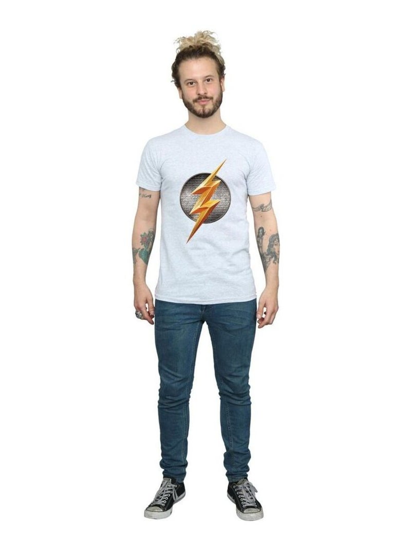 DC Comics - T-shirt JUSTICE LEAGUE Gris chiné - Kiabi