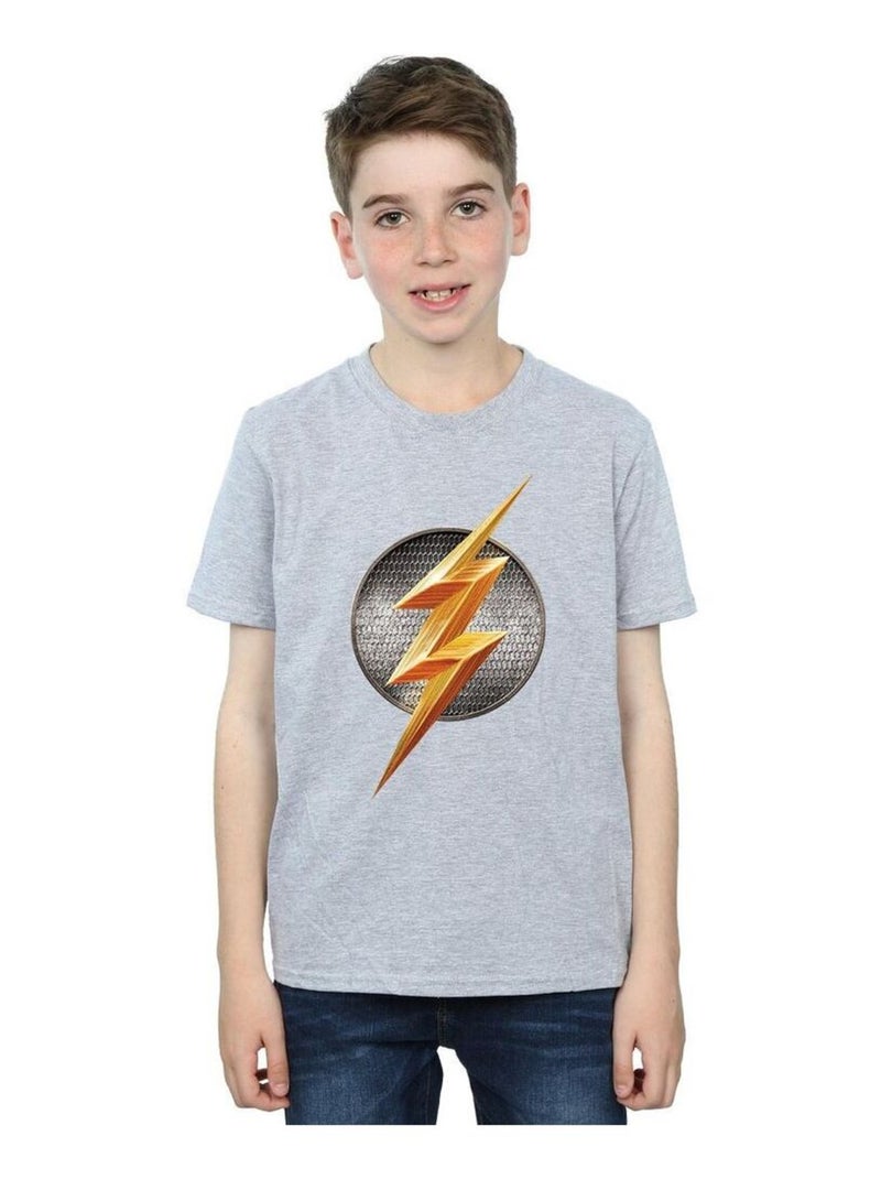 DC Comics - T-shirt JUSTICE LEAGUE Gris chiné - Kiabi