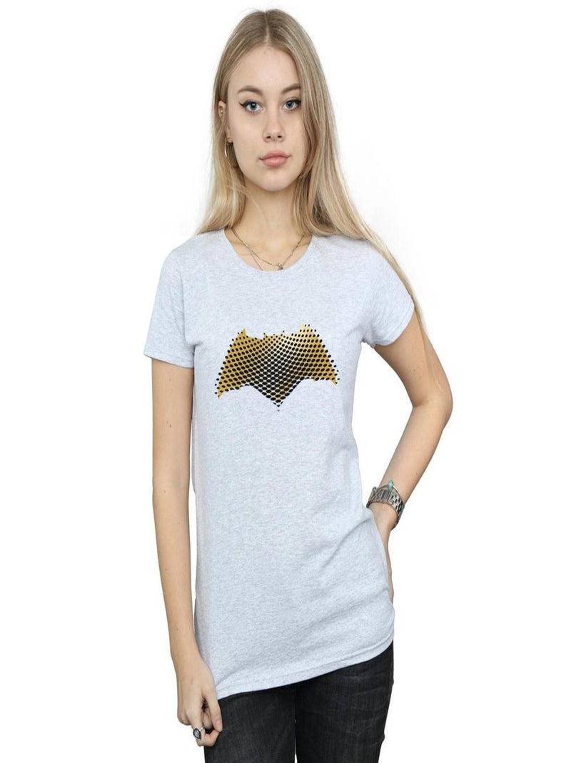 DC Comics - T-shirt JUSTICE LEAGUE Gris chiné - Kiabi