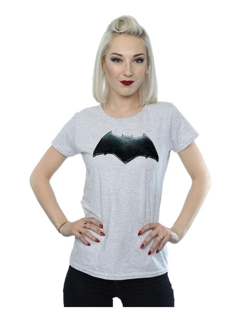 DC Comics - T-shirt JUSTICE LEAGUE Gris chiné - Kiabi