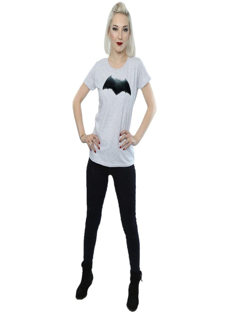 DC Comics - T-shirt JUSTICE LEAGUE Gris chiné - Kiabi