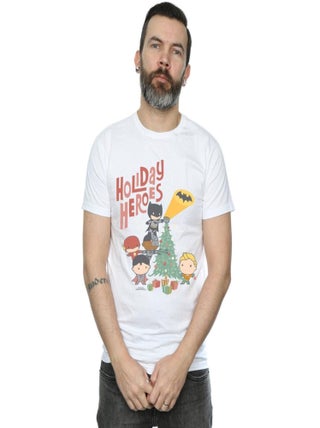 DC Comics - T-shirt JUSTICE LEAGUE HOLIDAY HEROES