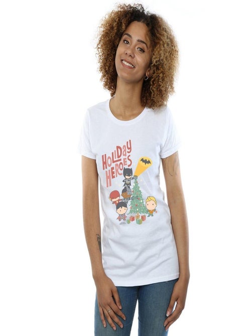 DC Comics - T-shirt JUSTICE LEAGUE HOLIDAY HEROES - Kiabi