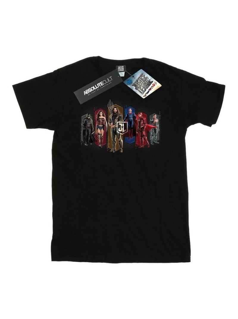 DC Comics - T-shirt JUSTICE LEAGUE Noir - Kiabi