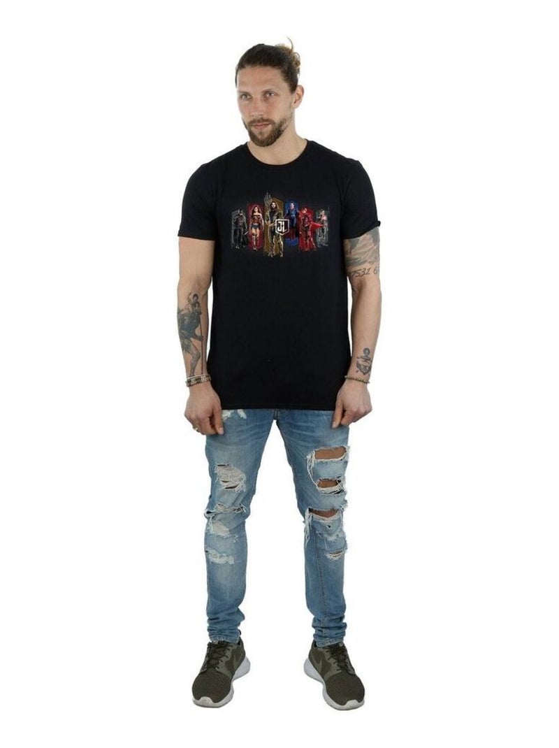 DC Comics - T-shirt JUSTICE LEAGUE Noir - Kiabi