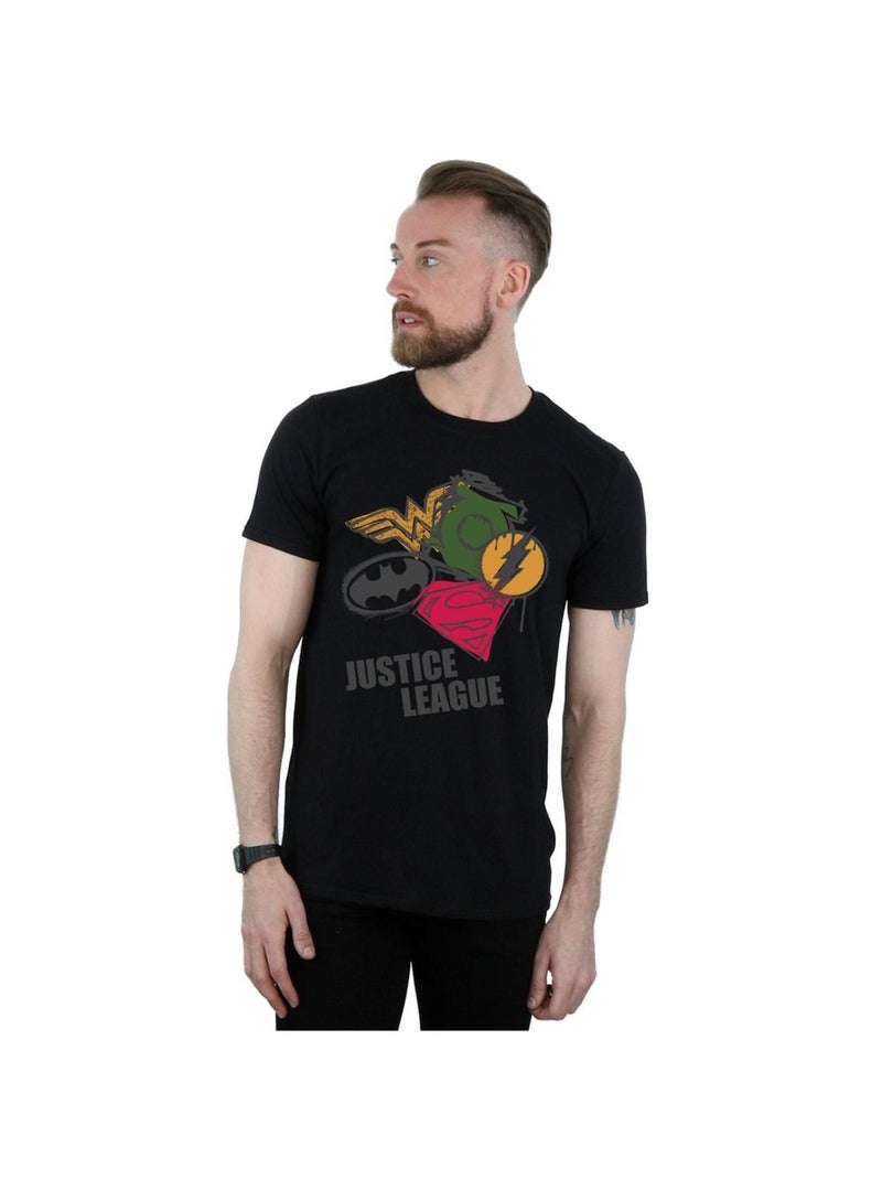 DC Comics - T-shirt JUSTICE LEAGUE Noir - Kiabi