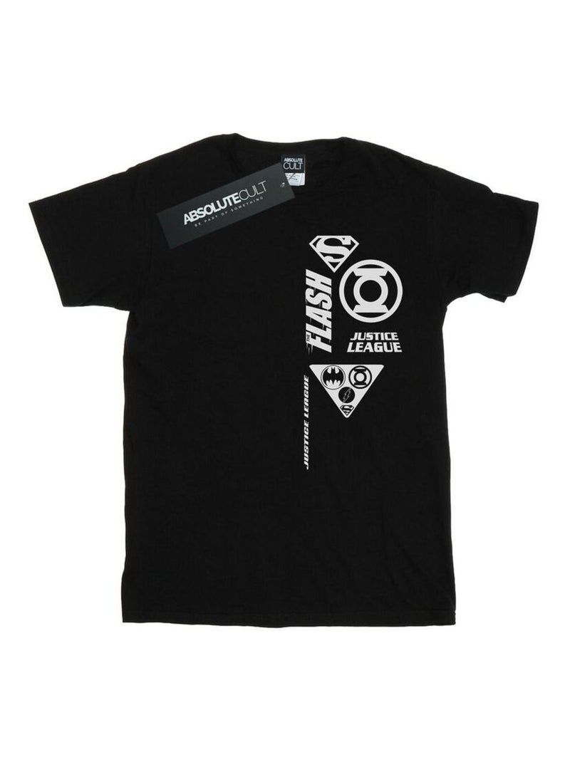 DC Comics - T-shirt JUSTICE LEAGUE Noir - Kiabi