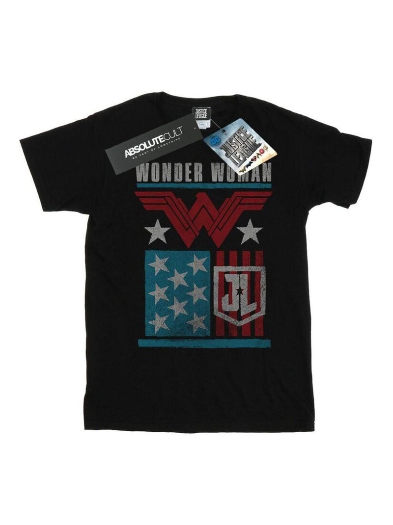 DC Comics - T-shirt JUSTICE LEAGUE Noir - Kiabi
