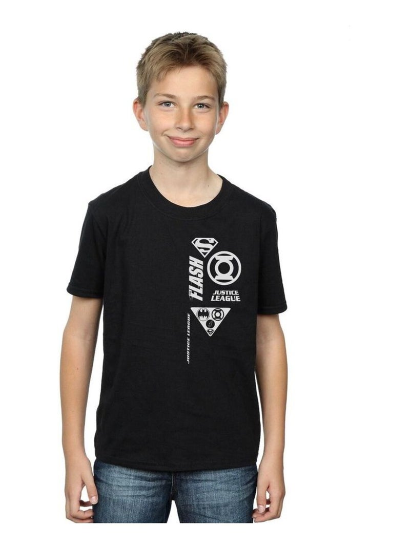 DC Comics - T-shirt JUSTICE LEAGUE Noir - Kiabi