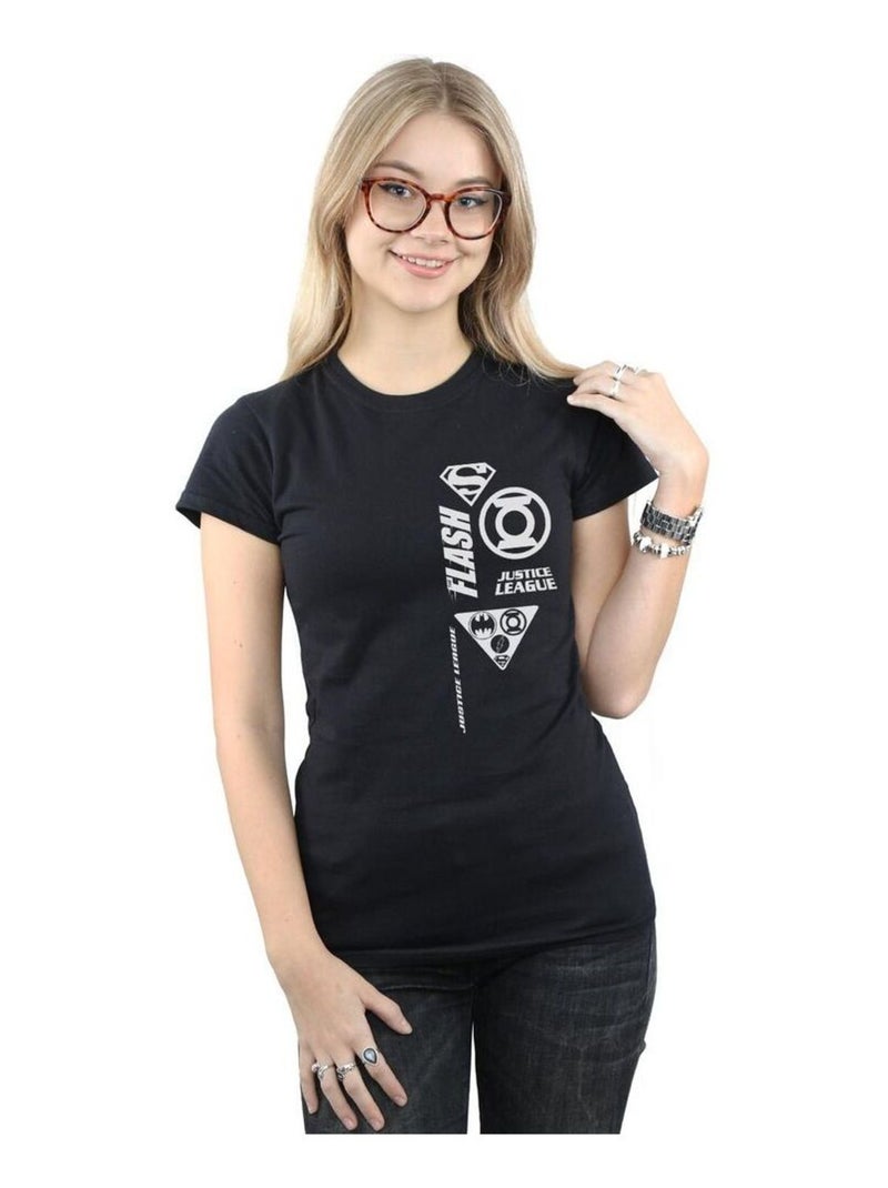DC Comics - T-shirt JUSTICE LEAGUE Noir - Kiabi