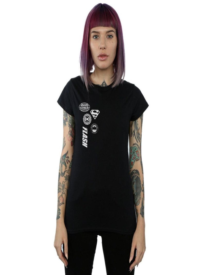 DC Comics - T-shirt JUSTICE LEAGUE Noir - Kiabi