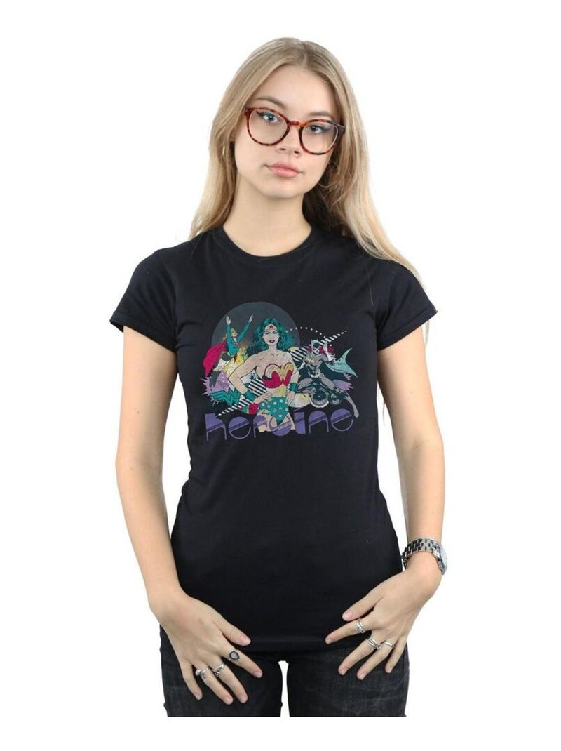 DC Comics - T-shirt JUSTICE LEAGUE Noir - Kiabi