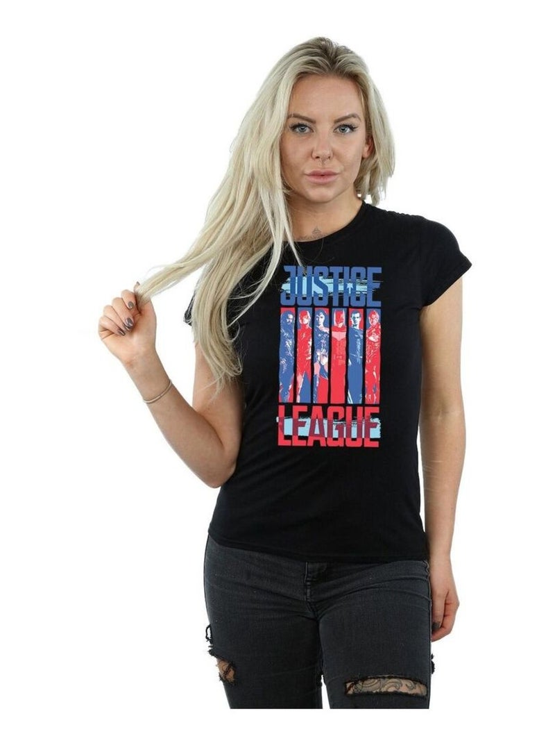DC Comics - T-shirt JUSTICE LEAGUE Noir - Kiabi