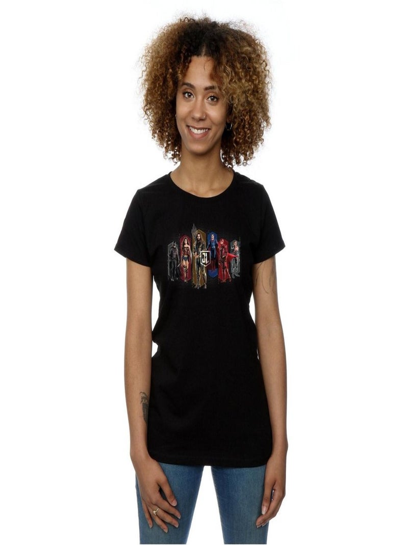 DC Comics - T-shirt JUSTICE LEAGUE Noir - Kiabi