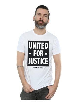 DC Comics - T-shirt JUSTICE LEAGUE UNITED FOR JUSTICE