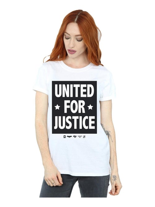 DC Comics - T-shirt JUSTICE LEAGUE UNITED FOR JUSTICE - Kiabi
