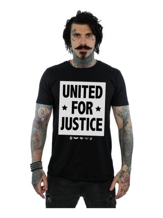 DC Comics - T-shirt JUSTICE LEAGUE UNITED FOR JUSTICE