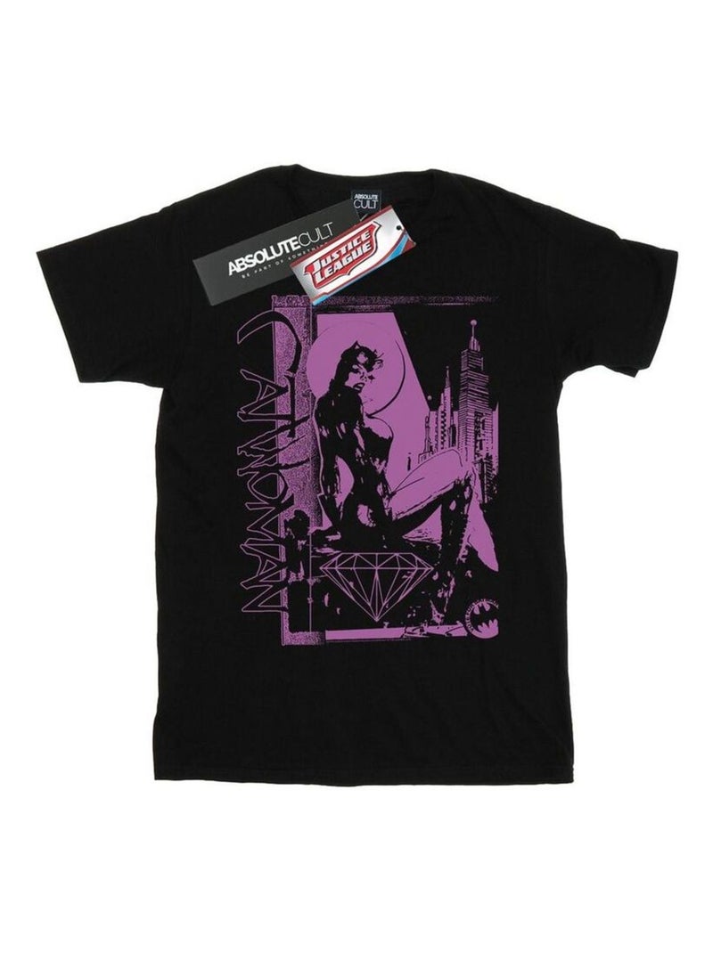 DC Comics - T-shirt JUSTICE LEAGUE VOTE FOR BATMAN Noir - Kiabi