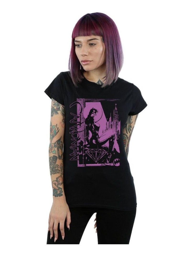 DC Comics - T-shirt JUSTICE LEAGUE VOTE FOR BATMAN Noir - Kiabi