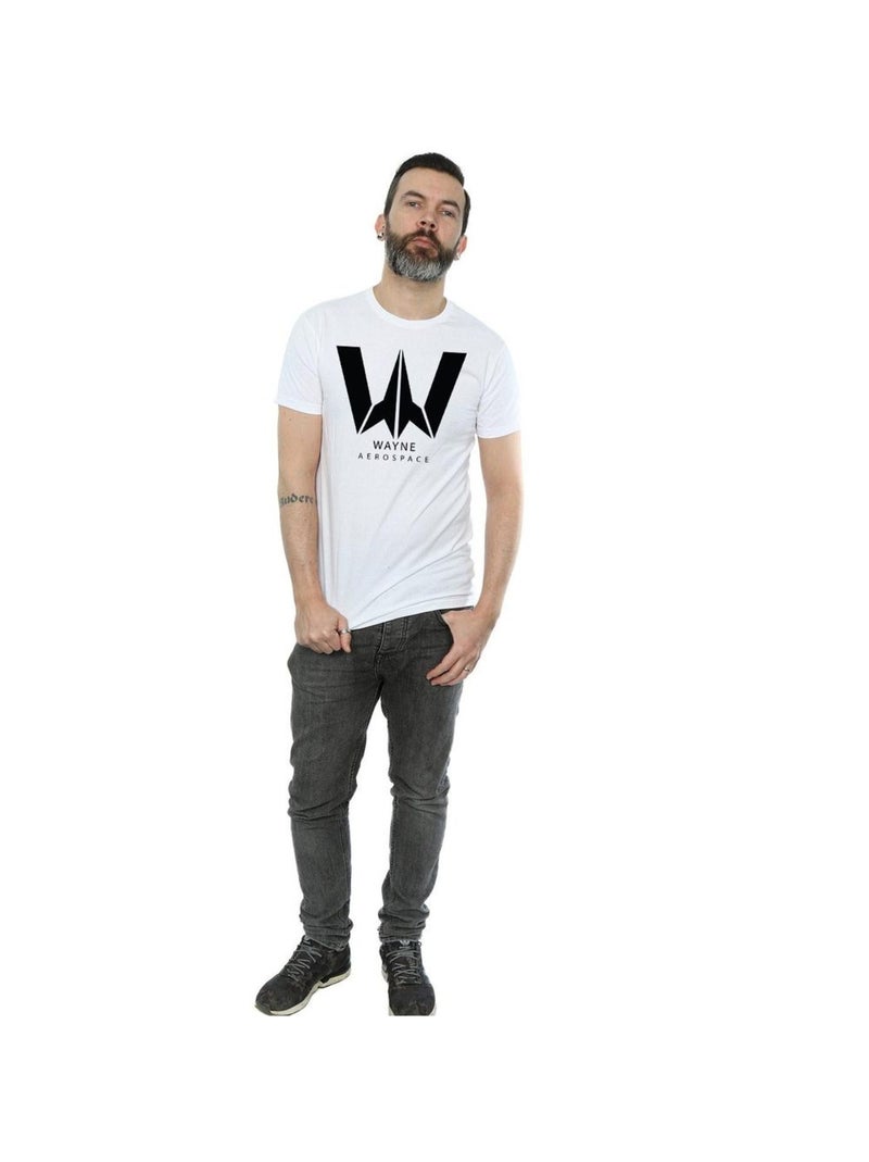 DC Comics - T-shirt JUSTICE LEAGUE WAYNE AEROSPACE Blanc - Kiabi