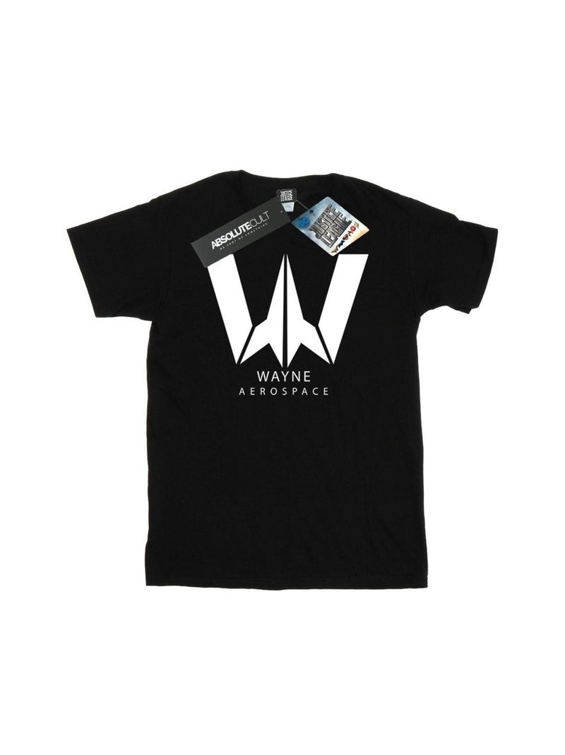 DC Comics - T-shirt JUSTICE LEAGUE WAYNE AEROSPACE Noir - Kiabi