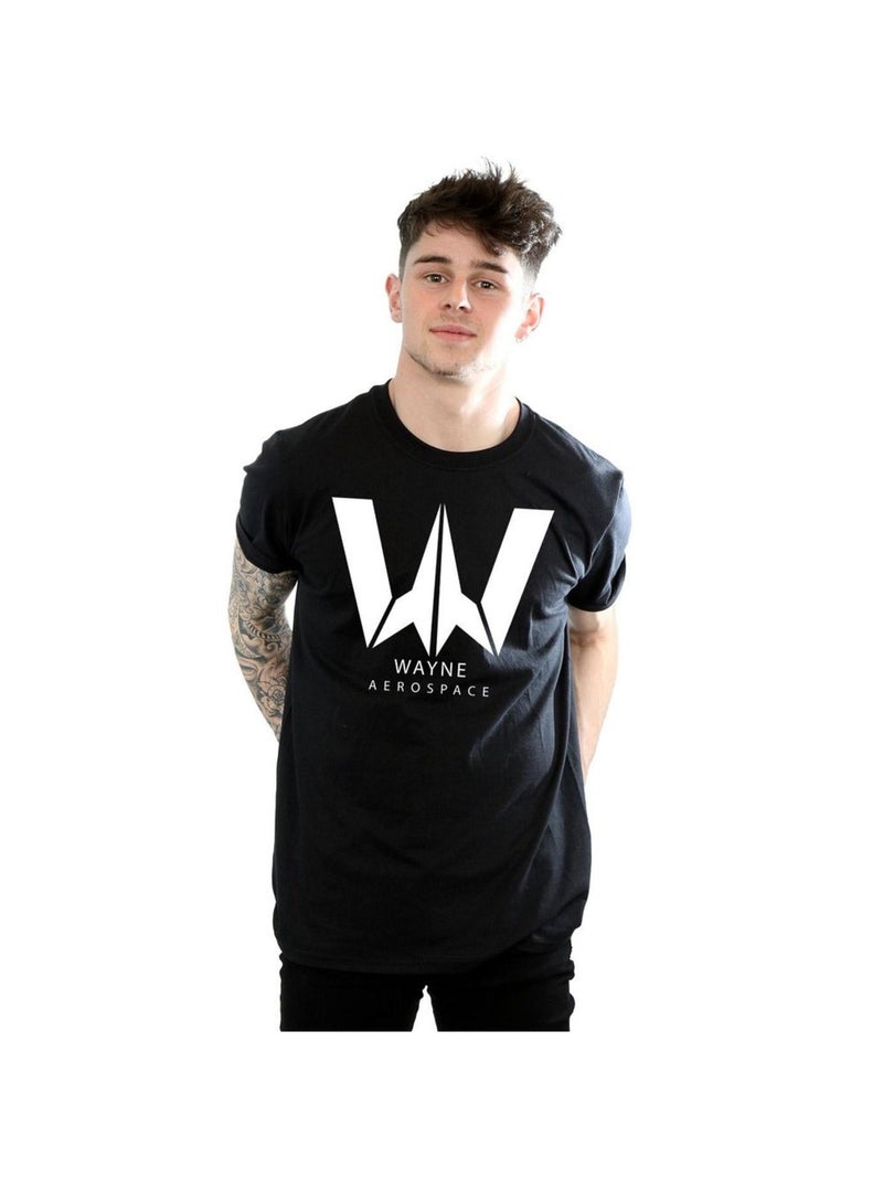 DC Comics - T-shirt JUSTICE LEAGUE WAYNE AEROSPACE Noir - Kiabi