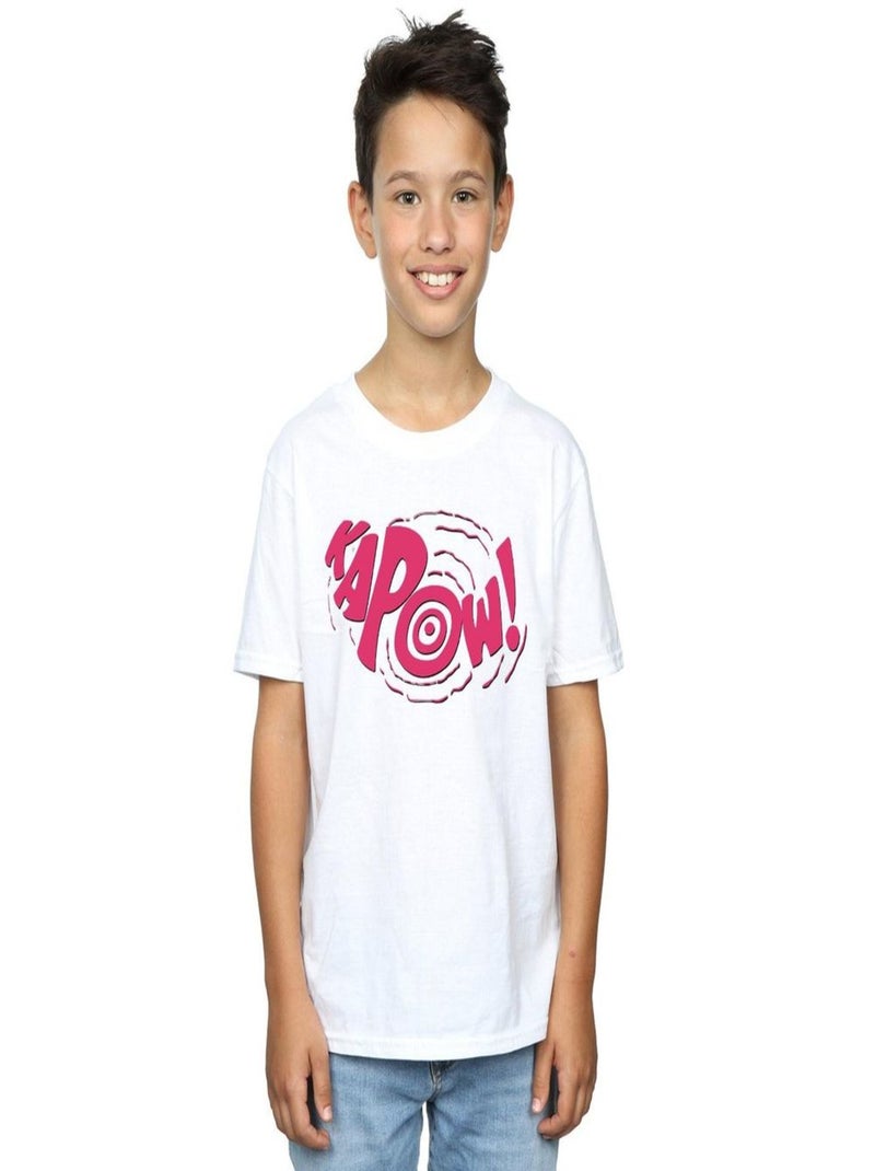 DC Comics - T-shirt KAPOW Blanc - Kiabi