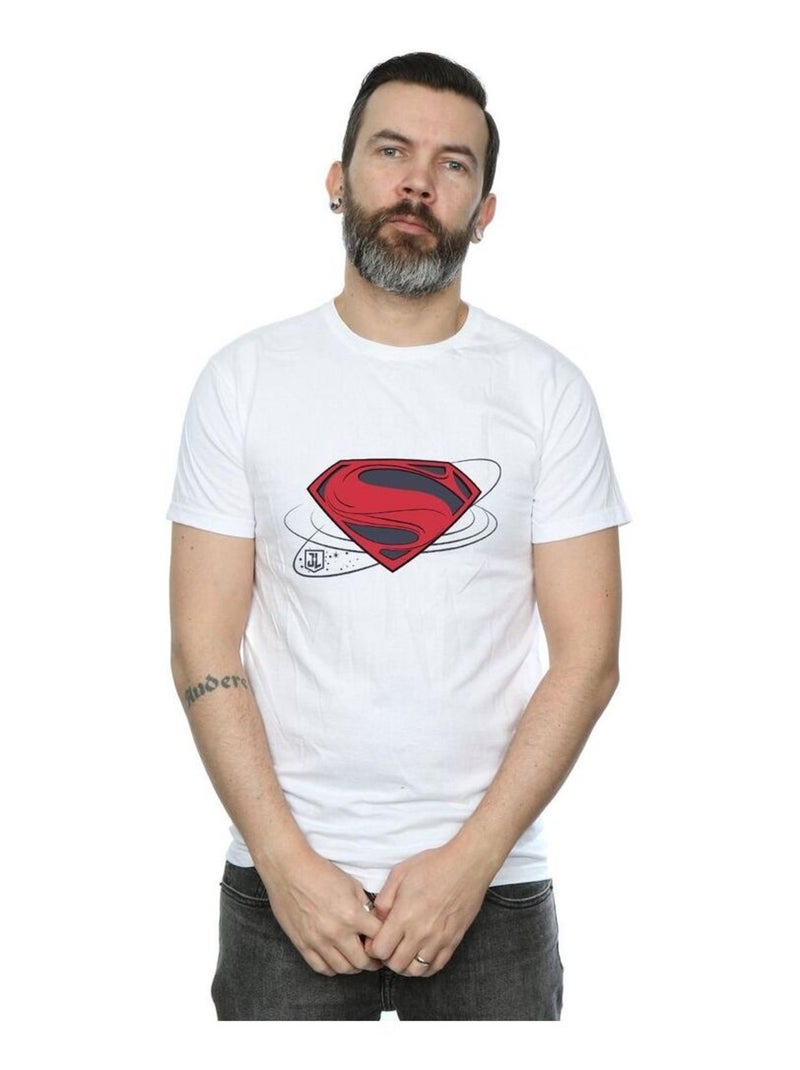 DC Comics - T-shirt La Ligue des Justiciers Blanc - Kiabi