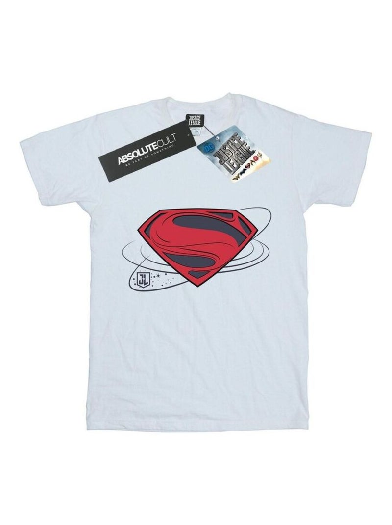DC Comics - T-shirt La Ligue des Justiciers Blanc - Kiabi