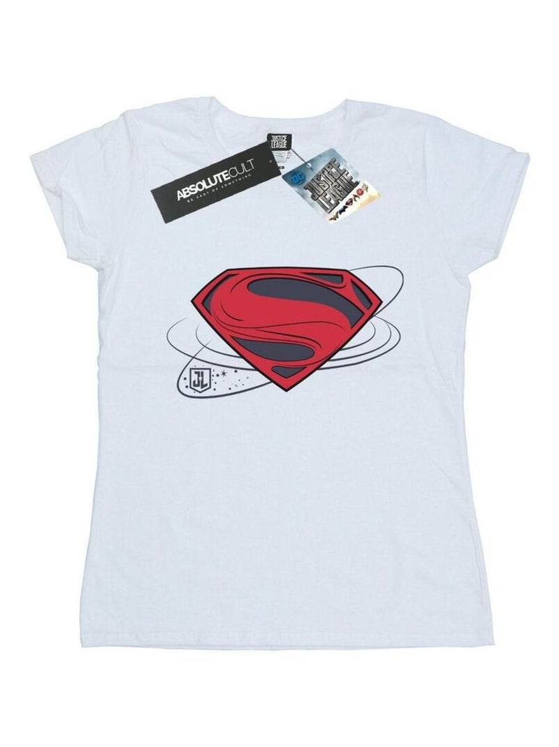 DC Comics - T-shirt La Ligue des Justiciers Blanc - Kiabi