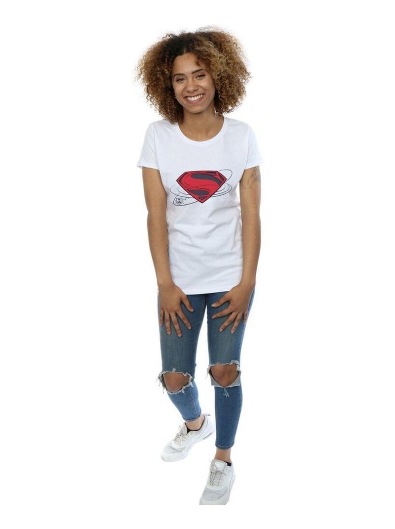 DC Comics - T-shirt La Ligue des Justiciers Blanc - Kiabi