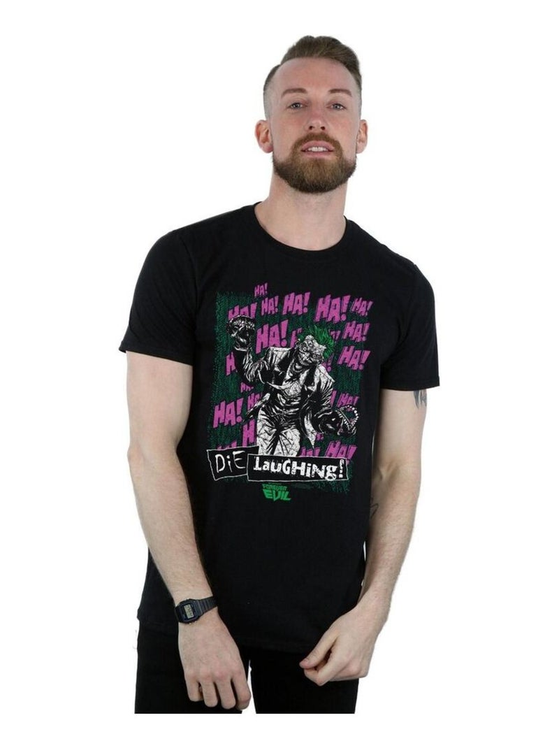 DC Comics - T-shirt La Ligue des Justiciers DIE LAUGHING Noir - Kiabi