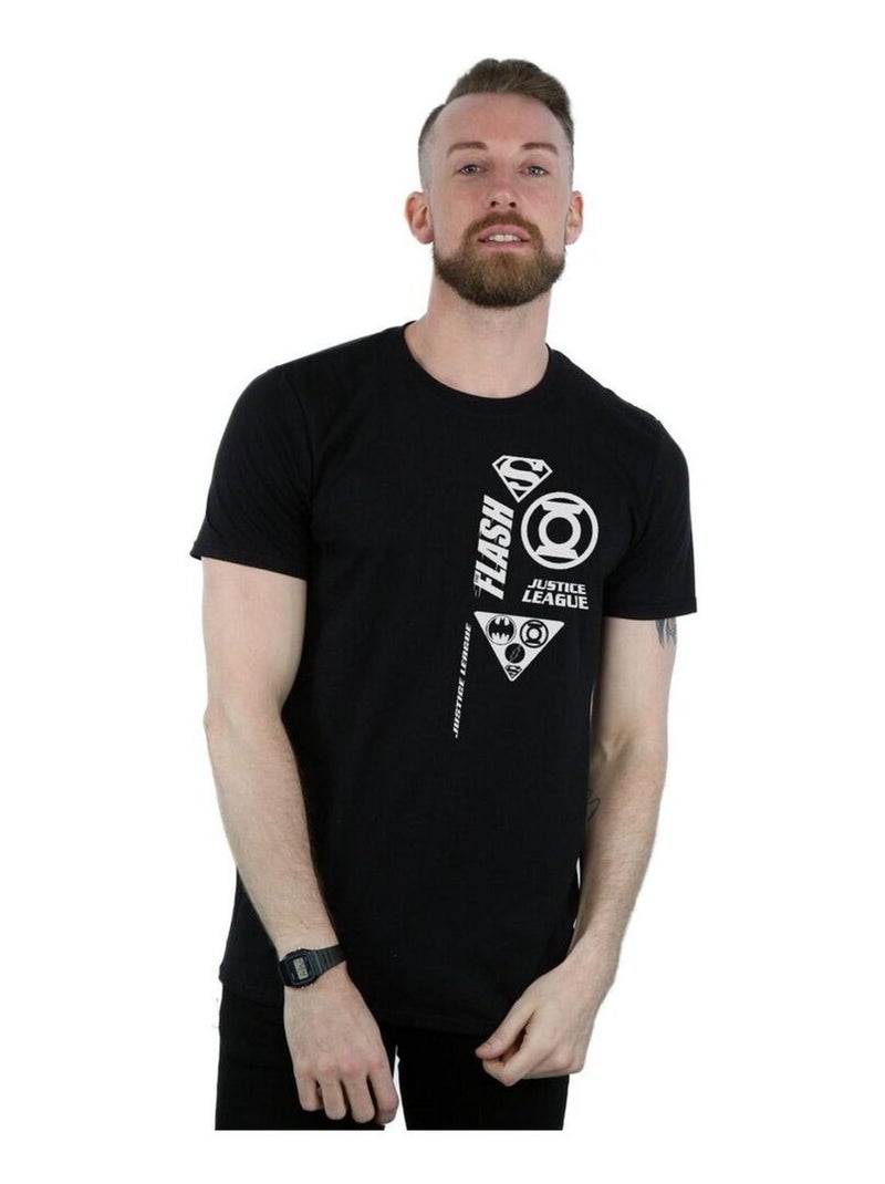 DC Comics - T-shirt La Ligue des Justiciers Noir - Kiabi