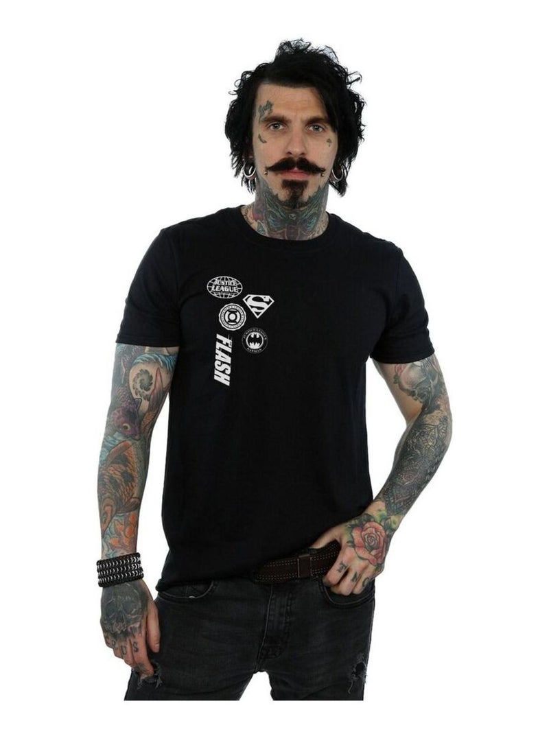 DC Comics - T-shirt La Ligue des Justiciers Noir - Kiabi