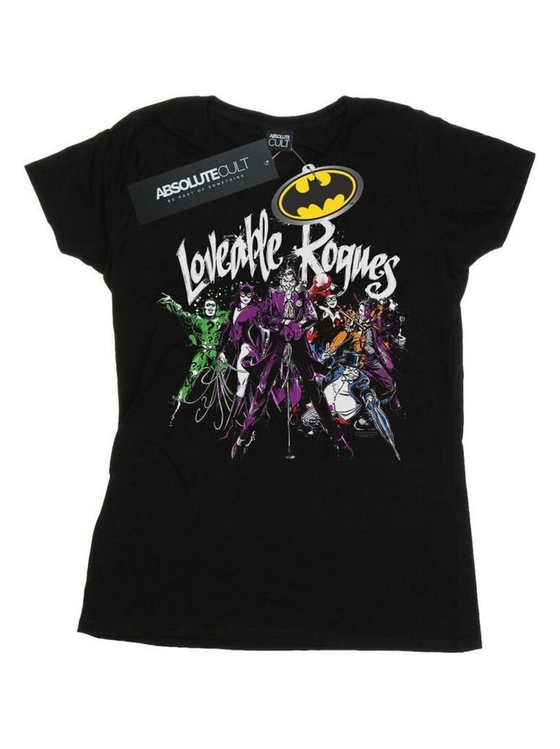 DC Comics - T-shirt LOVEABLE ROGUES Noir - Kiabi