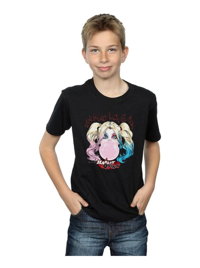 DC Comics - T-shirt MAD LOVE Noir - Kiabi