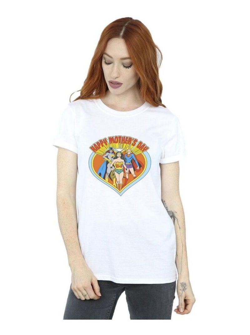 DC Comics - T-shirt MOTHER'S DAY Blanc - Kiabi