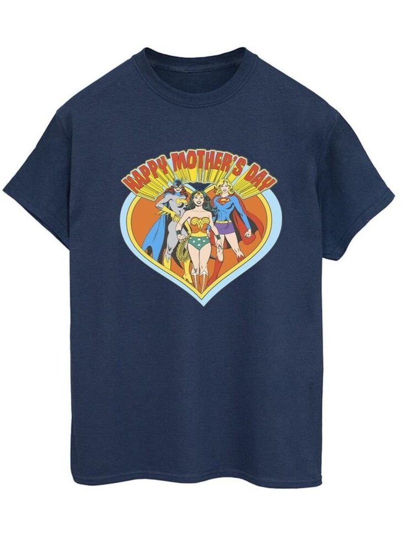 DC Comics - T-shirt MOTHER'S DAY Bleu marine - Kiabi