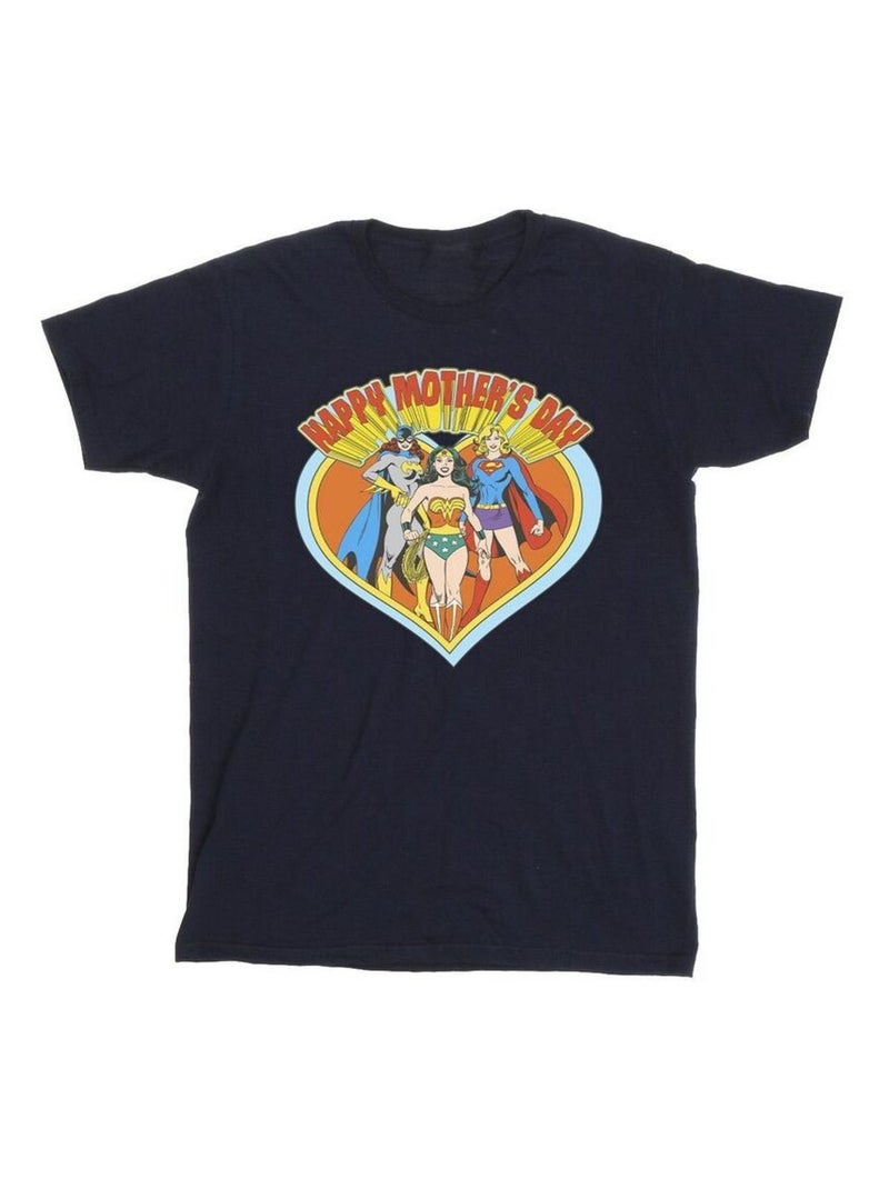 DC Comics - T-shirt MOTHER'S DAY Bleu marine - Kiabi